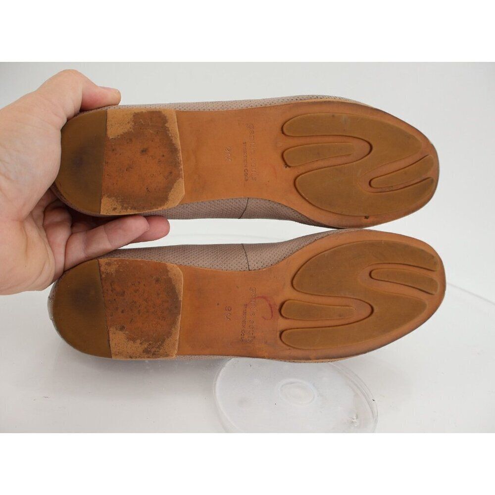 Gentle Souls Women's Eugene Loafer Size 9 Tan Leather Ballet Flats Comfy Shoe - Picture 8 of 12